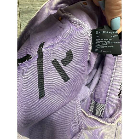 PURPLE BRAND Patch Repair Low Rise Jeans 'White' sz 28 L32 - Picture 11 of 14